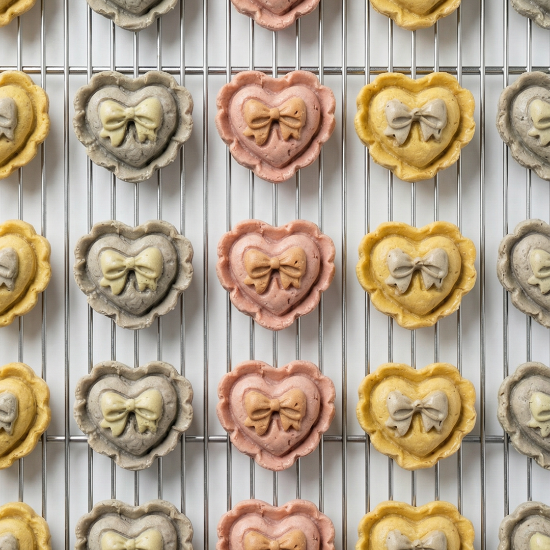 Chicken Bowtie Hearts (6pc)