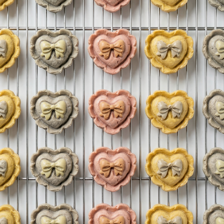 Chicken Bowtie Hearts (6pc)