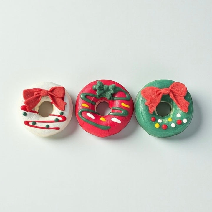 Christmas Donut Trio
