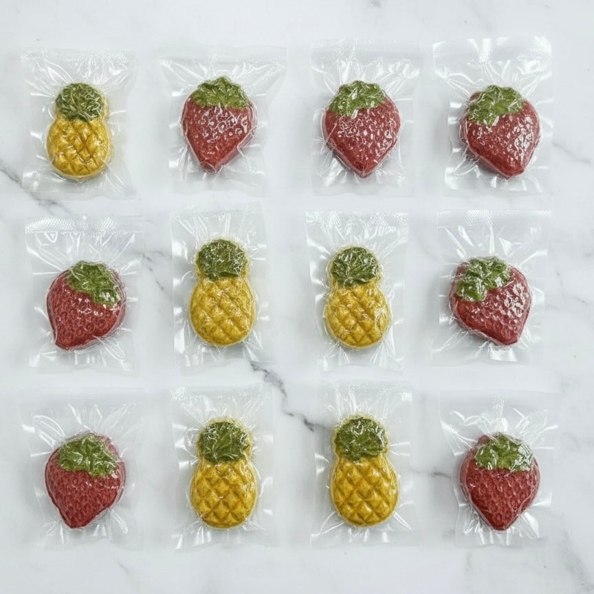 Garden Fruit Chicken Cookies (3pc) 🍓🍍🍇