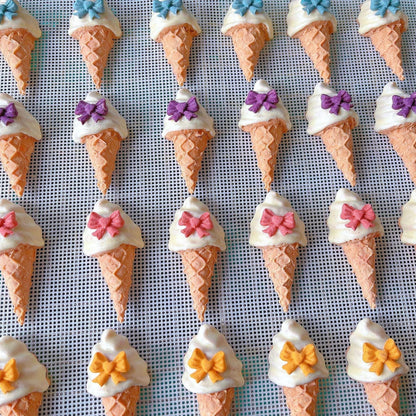 Bow Tie Doggie Cones | Homemade Dog Treats | Handcrafted Ice Cream Cone Dog Snacks | All-Natural, Grain-Free Dog Treats | Holiday Pet Gifts