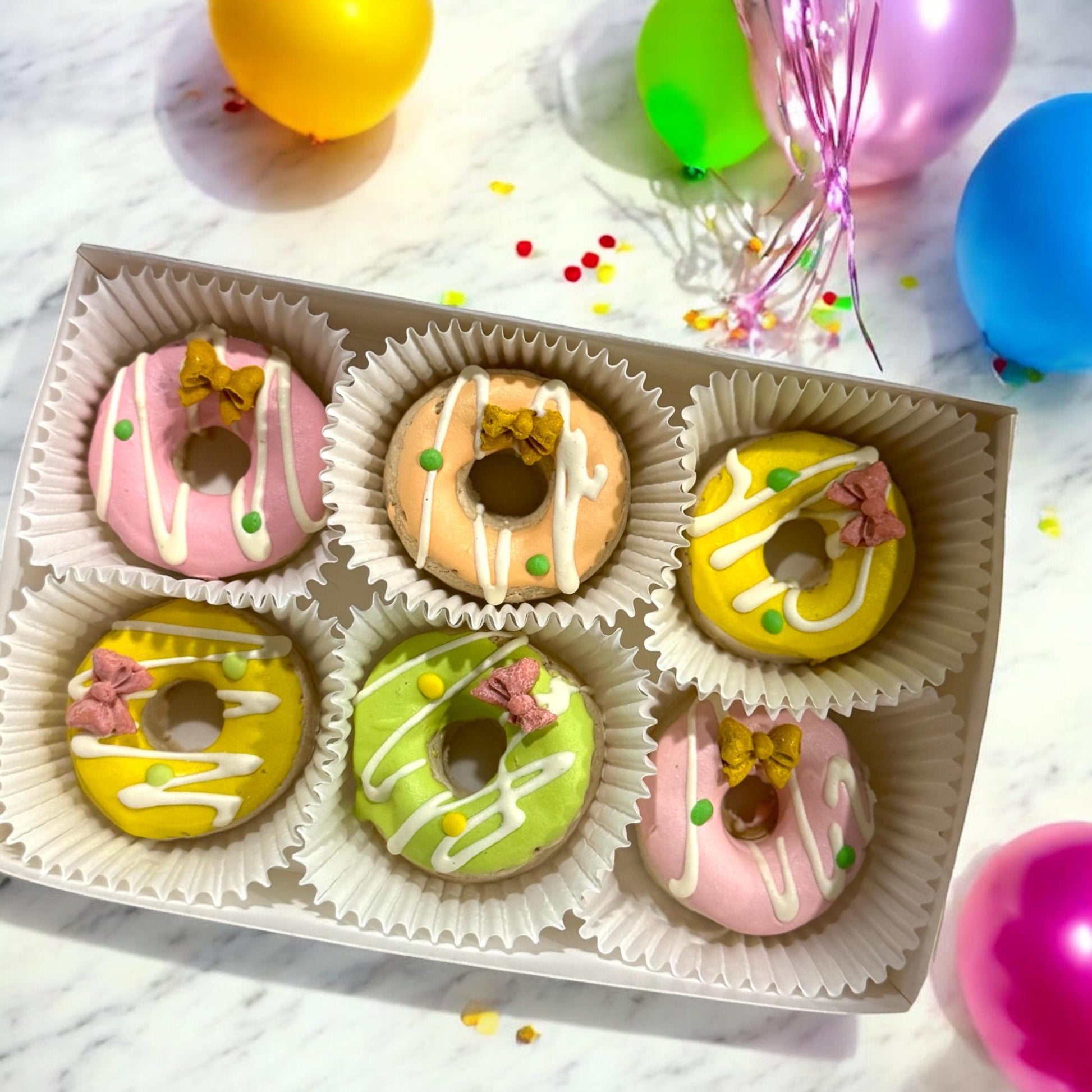 Mini Doggie Donuts | Bite Size | Goat Milk Chicken Dog Treats | Pet Treats | Cute Pet Snacks | Birthday Gifts for Dogs