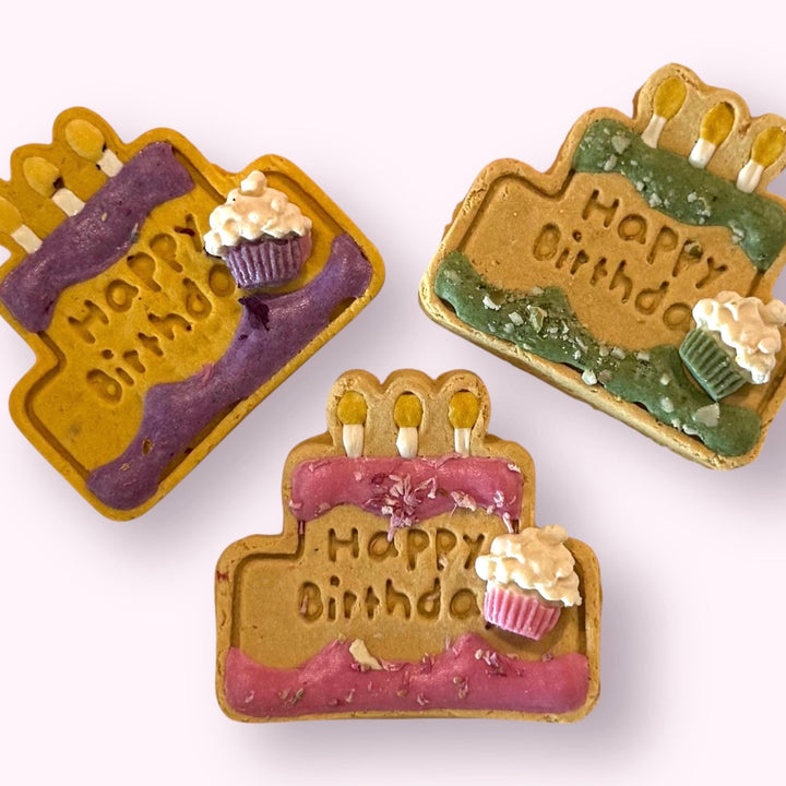 Mini Birthday Cake Cookie (1 Pc) - Wag&Purr Pet