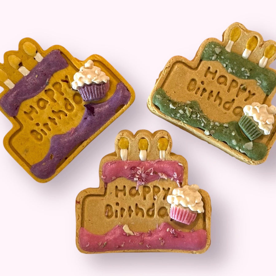 Mini Birthday Cake Cookie (1 Pc) - Wag&Purr Pet